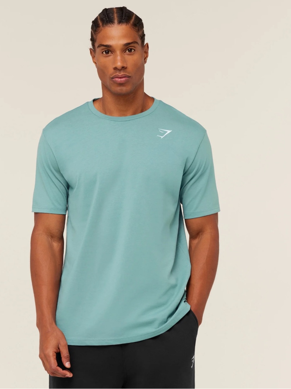 Gymshark Men's Crest Tee - Teal Green